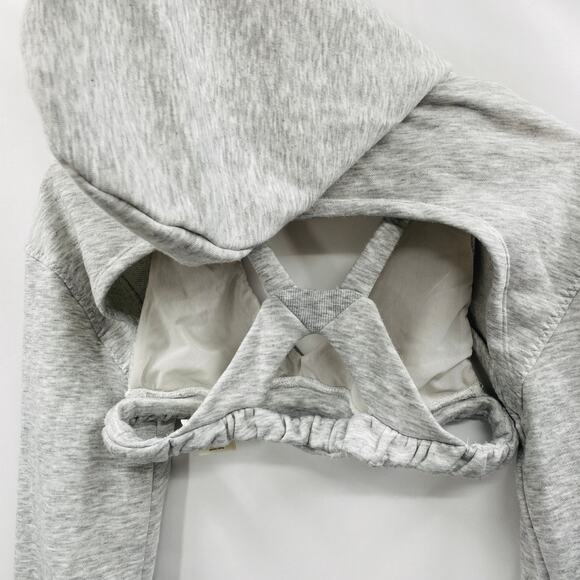 For love & lemons gray sweatshirt bra & hoodie Set - Picture 5 of 6